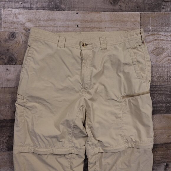 ExOfficio Insect Shield Convertible Pants Men’s 40x32 Beige Zip-Off Hiking Nylon - Picture 2 of 14